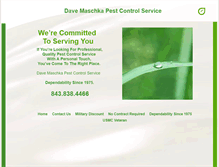 Tablet Screenshot of davemaschkapestcontrolservice.com